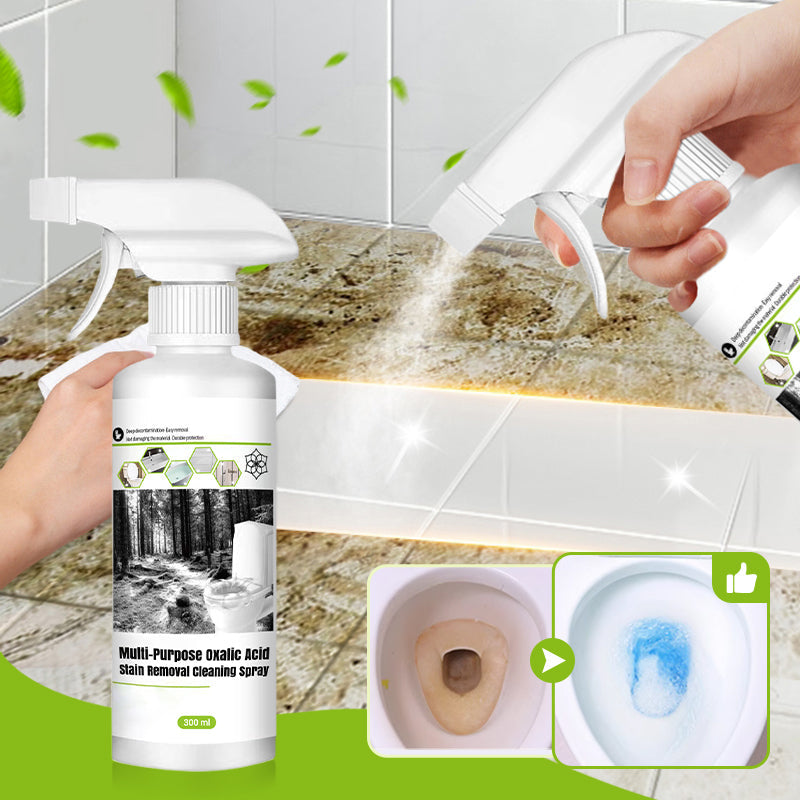 🔥Multifunktionell rengöringsspray för fläckborttagning med oxalsyra🍃