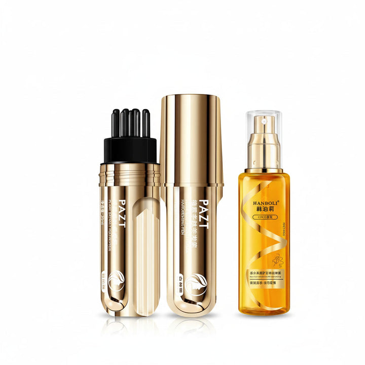 💇‍♀️ KÖP 2 FÅ 1 GRATIS! ✨ 2-i-1 Hårfärgningskam för Grått Hår - Snabb och Naturlig Täckning, Skonsam Formel för Användning Hemma 🌿📦