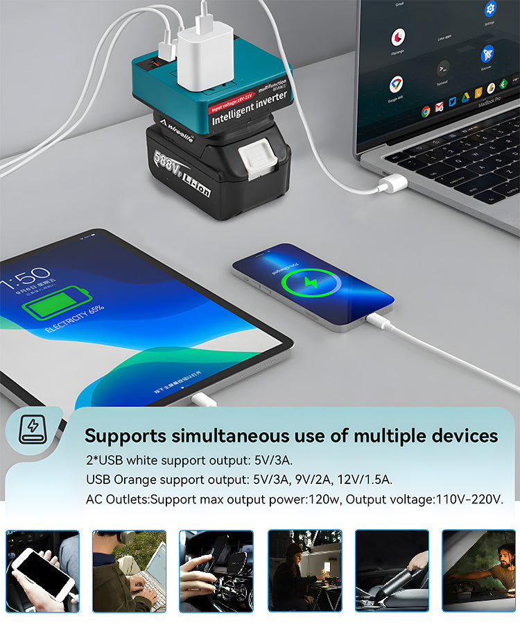 Smart inverter med litiumbatteri
