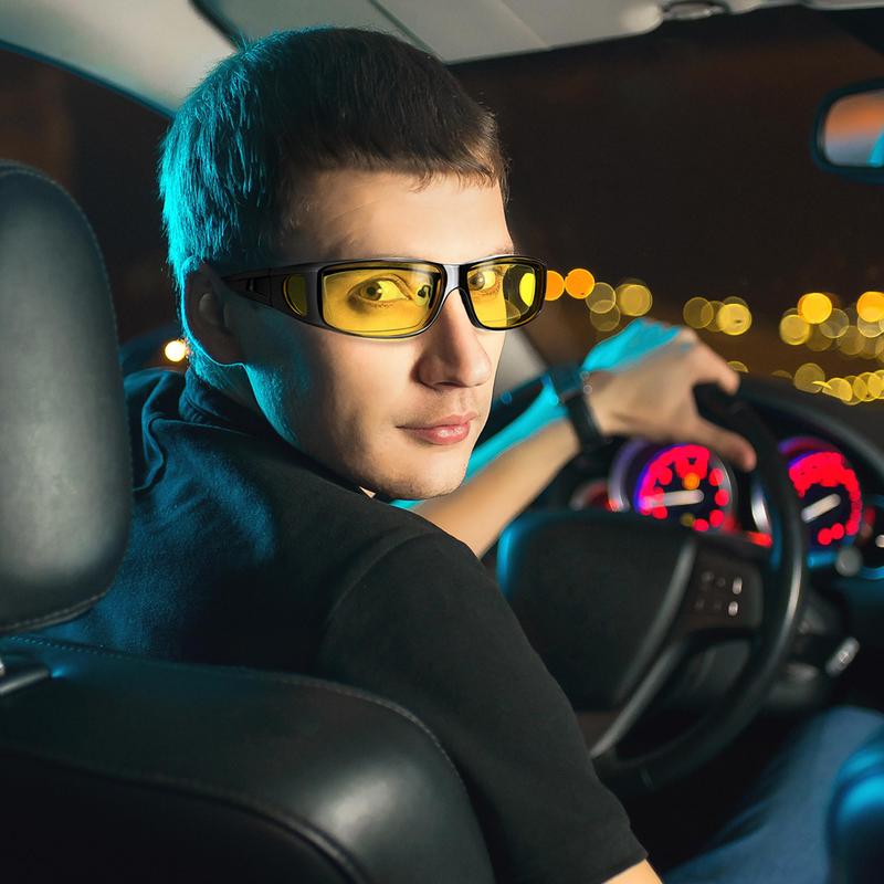 👓 KÖP 2 FÅR 1 GRATIS! 🔦 Mörkerseende Körglasögon – Antireflexbehandlade & Polariserade, Perfekt för Nattkörning & Säker Förbättring ✨🚗📦