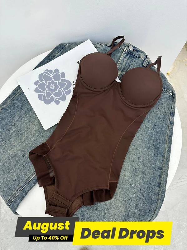 Shapewear-Bodysuit med Behå – Rynkad, Smalande & Justerbar Midja – Smid Passform & Komfort ✨