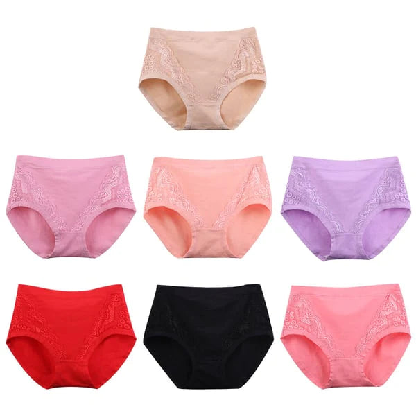 ⏰ Nyårsförsäljning - 50% rabatt  ✨ Plus Size Hög midja läckagesäker bomullstrosor