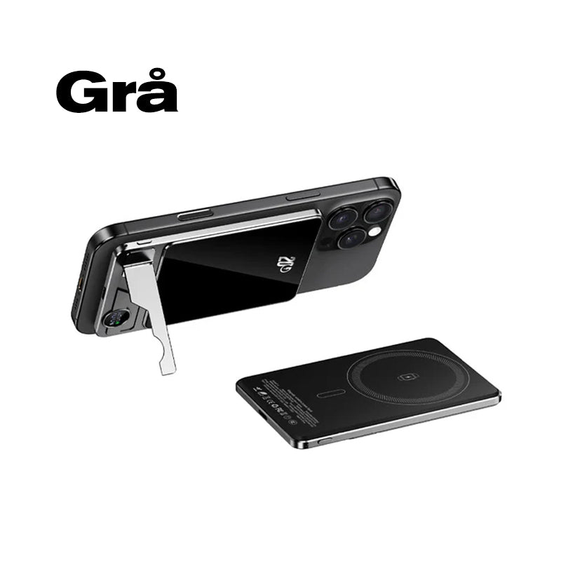 🌌🔋"Norrskensladdaren i fickan! 💫🔌Ultratunn Magnetisk Bärbar Laddare med Ställ - testad på svenska vinteräventyr" 🧭❄️