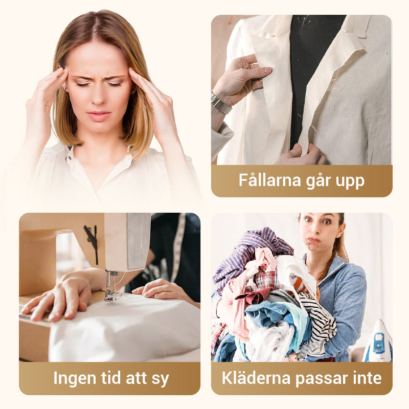Dubbelsidig strykning på självhäftande kantband
