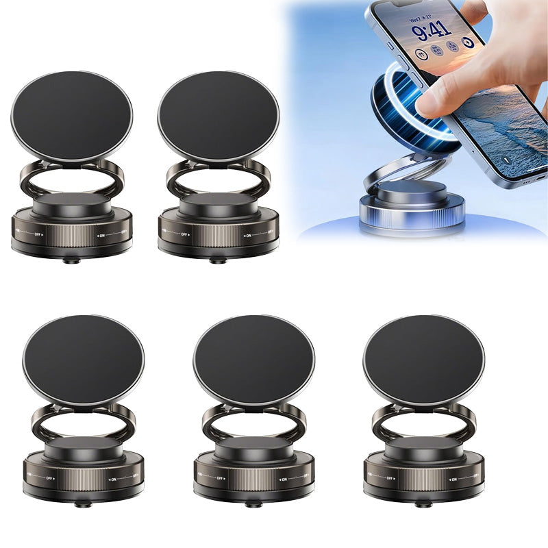 🔥Köp mer, spara mer🔄360° justerbar magnetisk telefonhållare med sugpropp📱🚗
