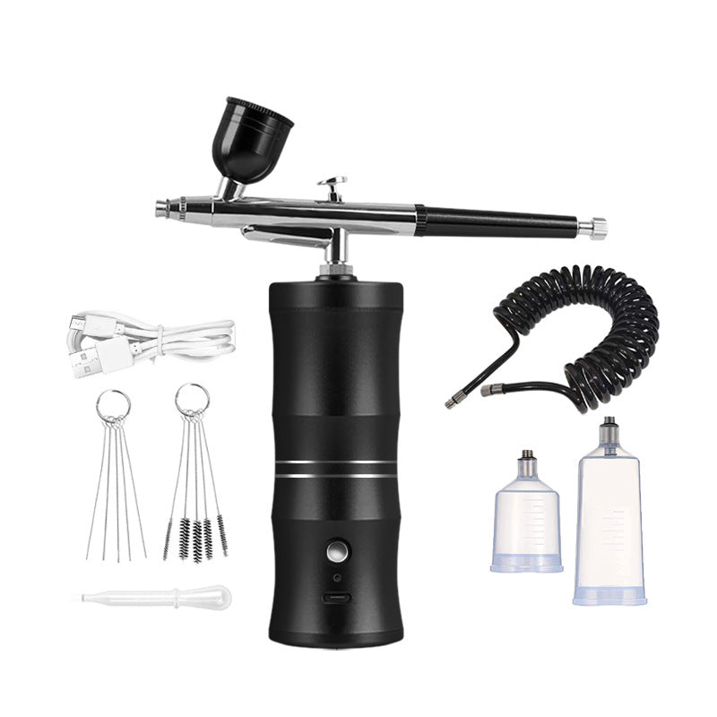 🎨 Elektriskt airbrush-kit med kompressor – Din bärbara studio för enkel kreativitet! ✨