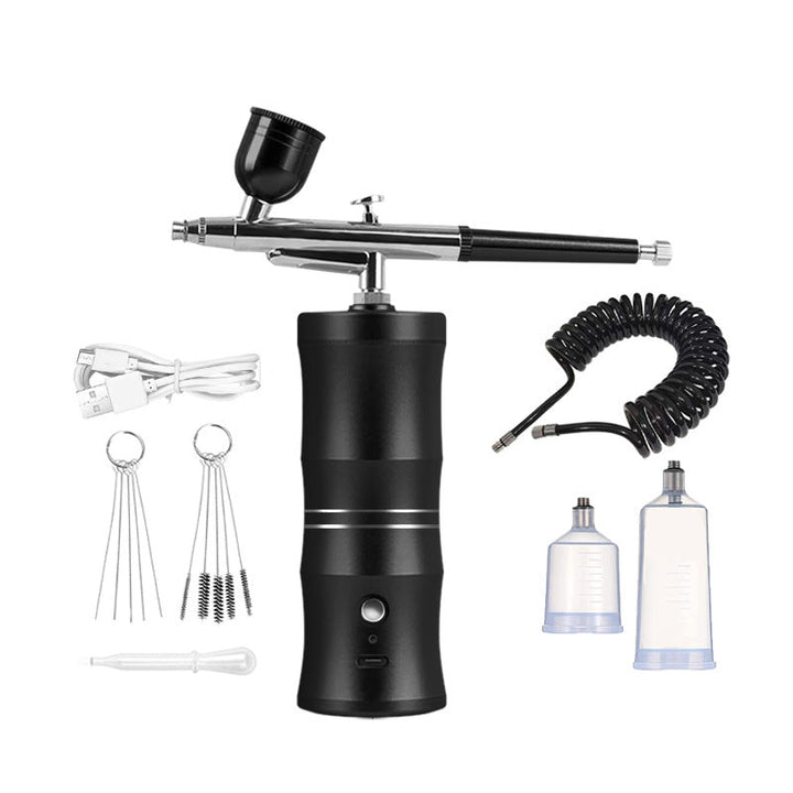🎨 Elektriskt airbrush-kit med kompressor – Din bärbara studio för enkel kreativitet! ✨