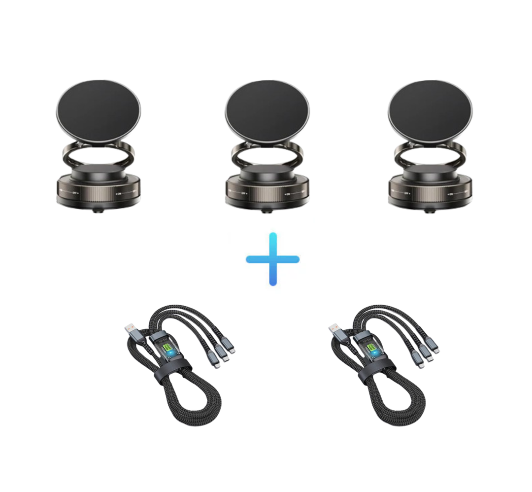 🔥Köp mer, spara mer🔄360° justerbar magnetisk telefonhållare med sugpropp📱🚗