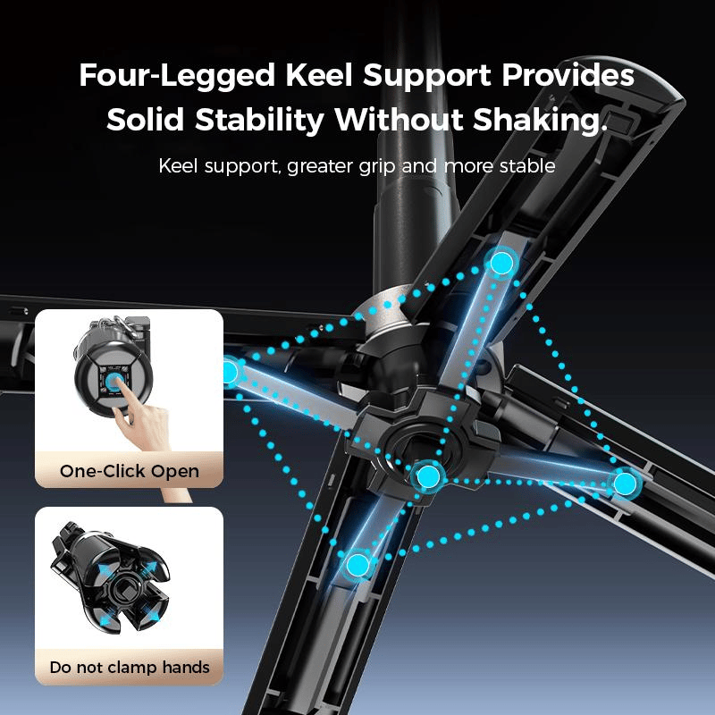 📱Heta nya produkter🔥4-i-1 multifunktionell magnetisk selfiepinne med 360° rotation