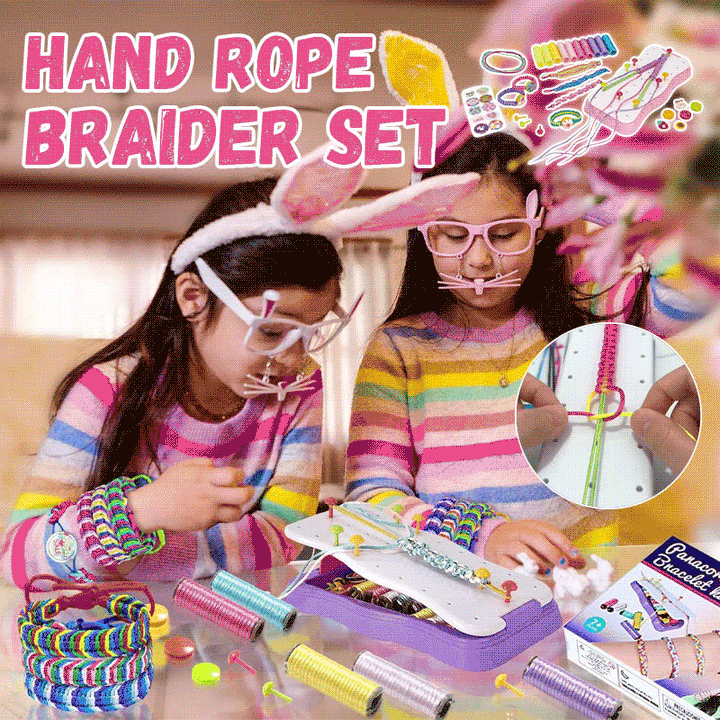 🎁Tidig julrea – 50 % rabatt🎅DIY-set för handflätning av rep