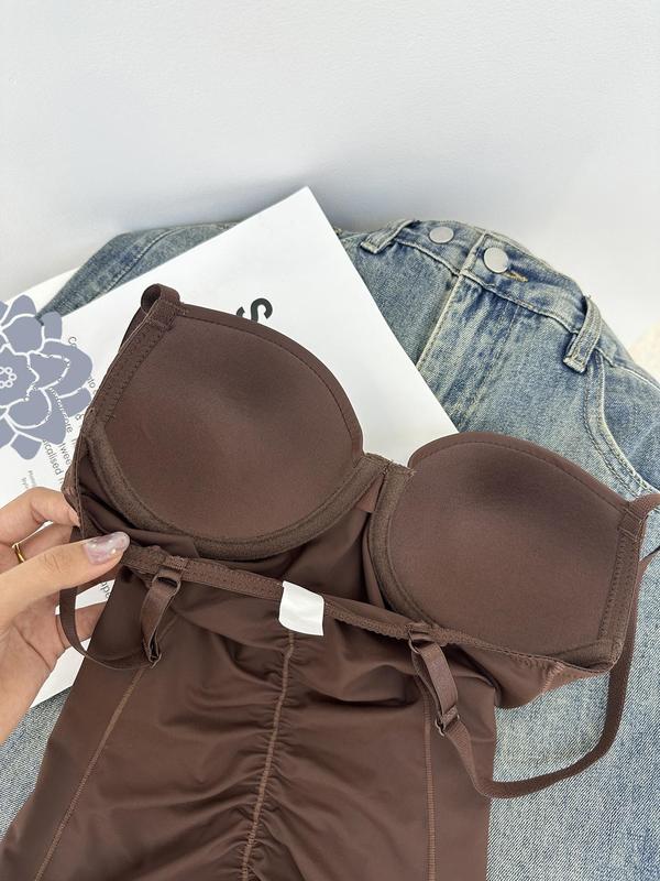 Shapewear-Bodysuit med Behå – Rynkad, Smalande & Justerbar Midja – Smid Passform & Komfort ✨