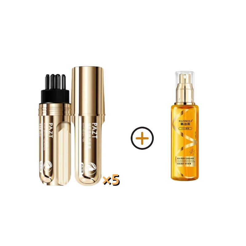 💇‍♀️ KÖP 2 FÅ 1 GRATIS! ✨ 2-i-1 Hårfärgningskam för Grått Hår - Snabb och Naturlig Täckning, Skonsam Formel för Användning Hemma 🌿📦