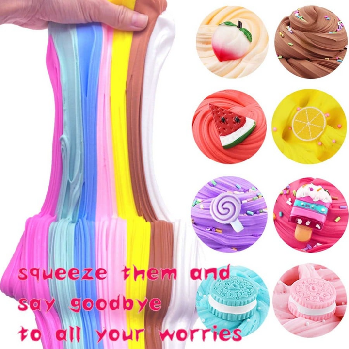 Super Clay Slime DIY mjuk och kladdig lera doftande slime sensorisk lera