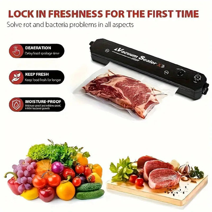 🥡 60% RABATT! 🎉 Matsparande Vakuumförslutare – Tätt Lock, Lång Hållbarhet & Enkel Att Använda 🍲📦