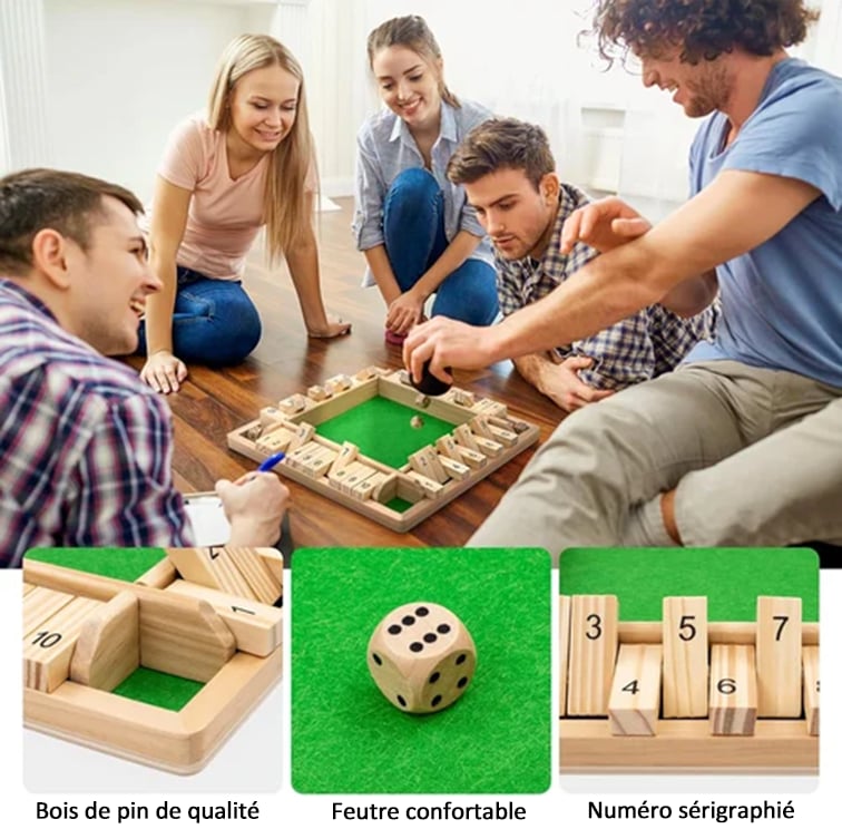 Roliga familjespel - Brädspelet Shut The Box🎲
