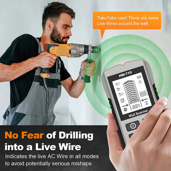 🔥Bra lågt pris, 50% rabatt på rea💯 Multifunktionell bärbar väggdetektor