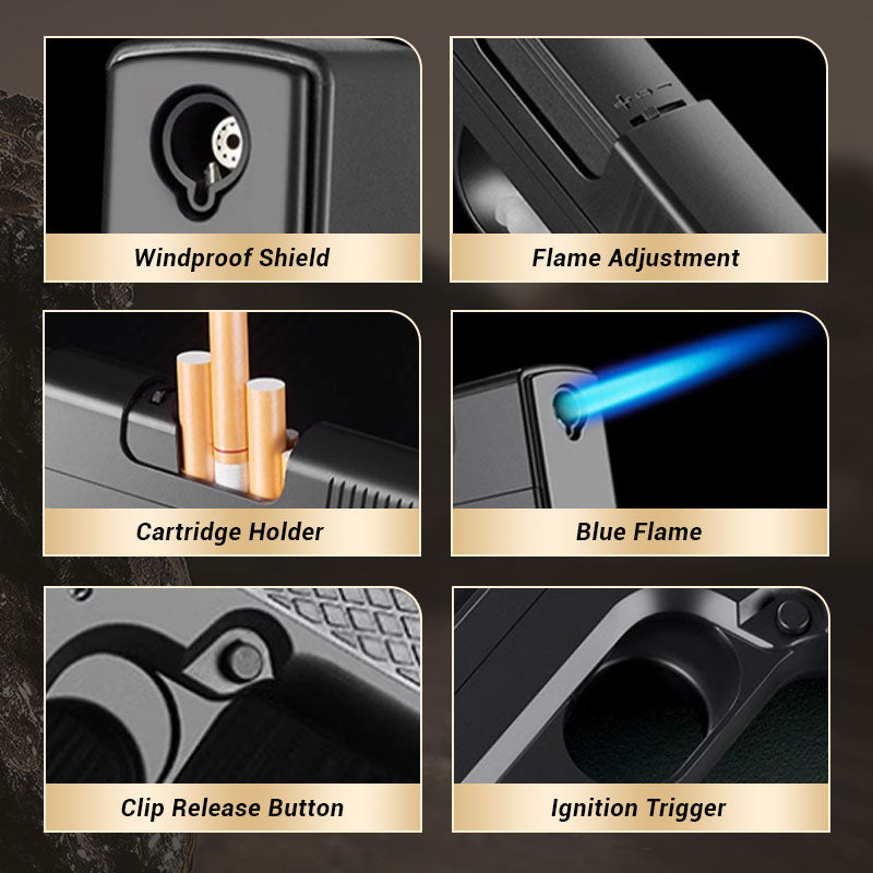 🔥Limiterat erbjudande🔥Cool Butane Pistol Torch Tändare