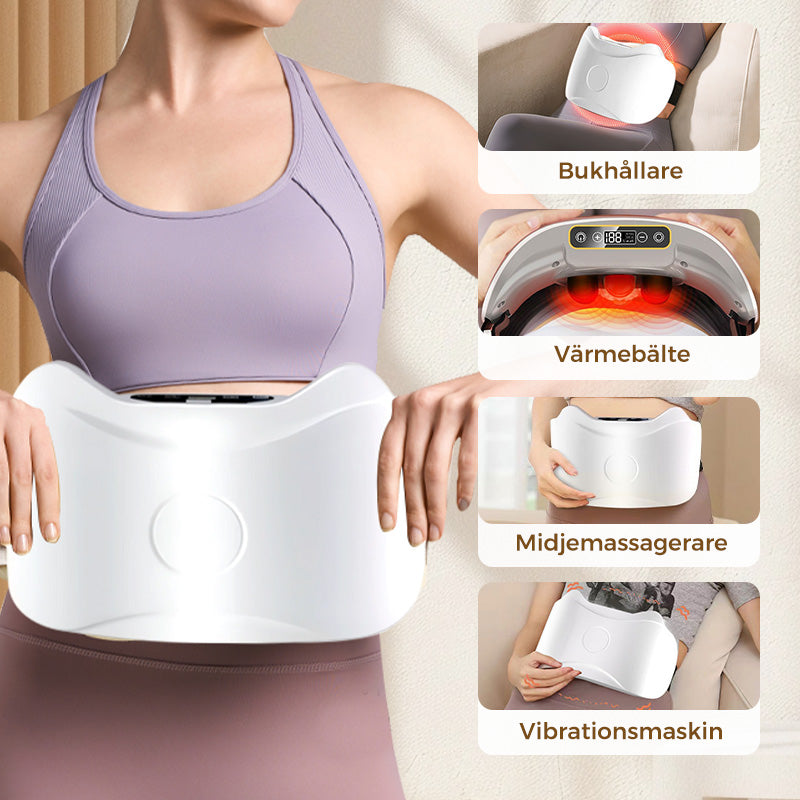 Elektrisk trådlös bukmassageapparat för fettförbränning och matsmältning