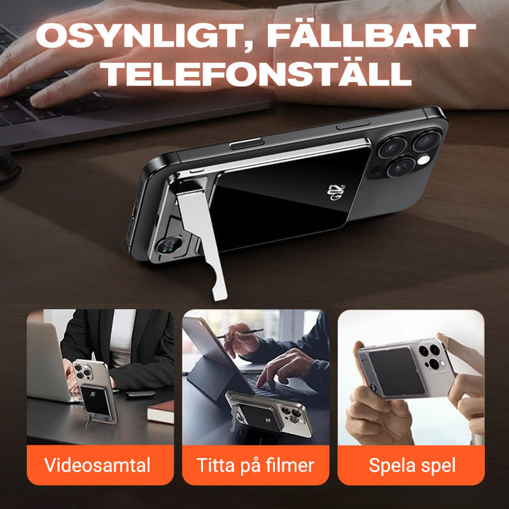 🌌🔋"Norrskensladdaren i fickan! 💫🔌Ultratunn Magnetisk Bärbar Laddare med Ställ - testad på svenska vinteräventyr" 🧭❄️