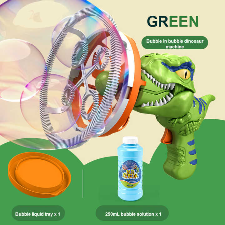 🦖 Elektrisk dinosaurie bubbelmaskin