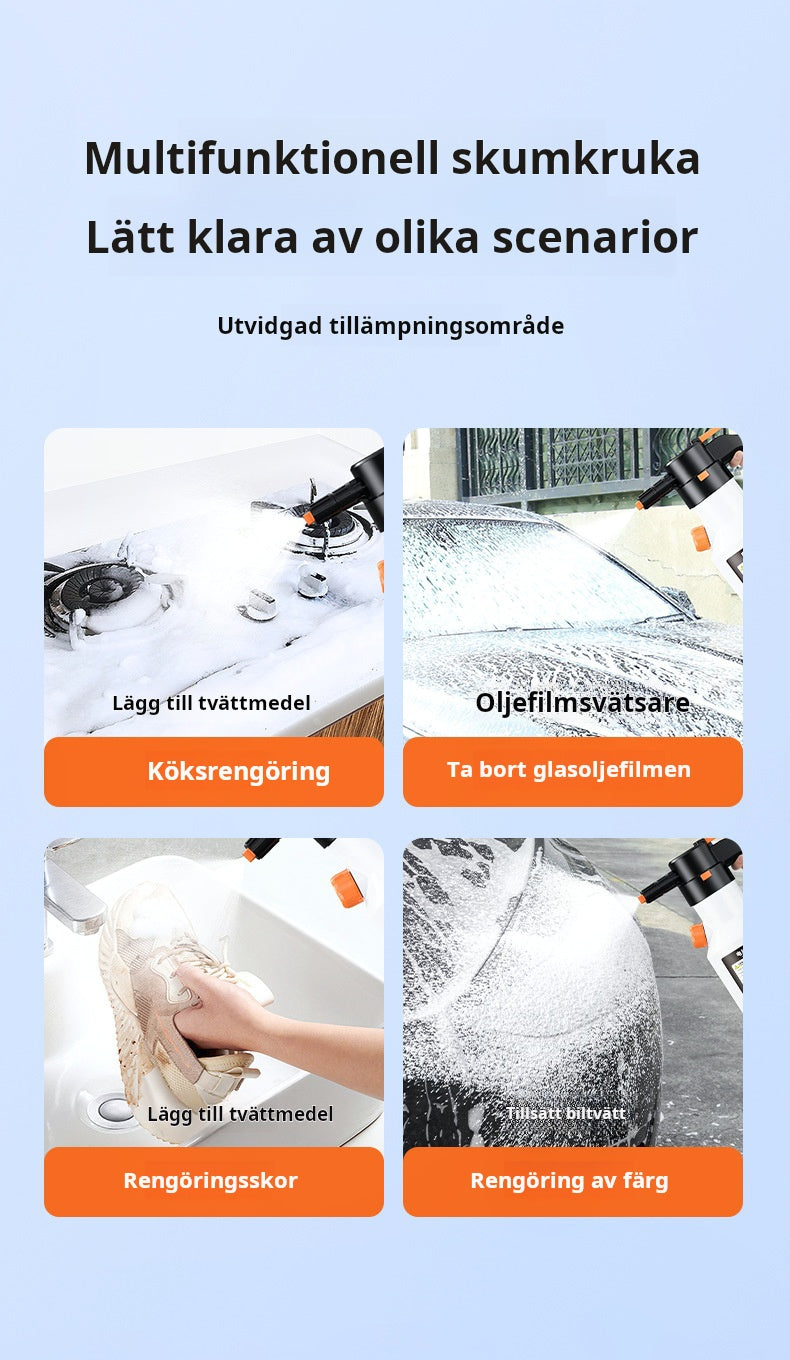 Elektrisk högtryckssprutpistol för skum