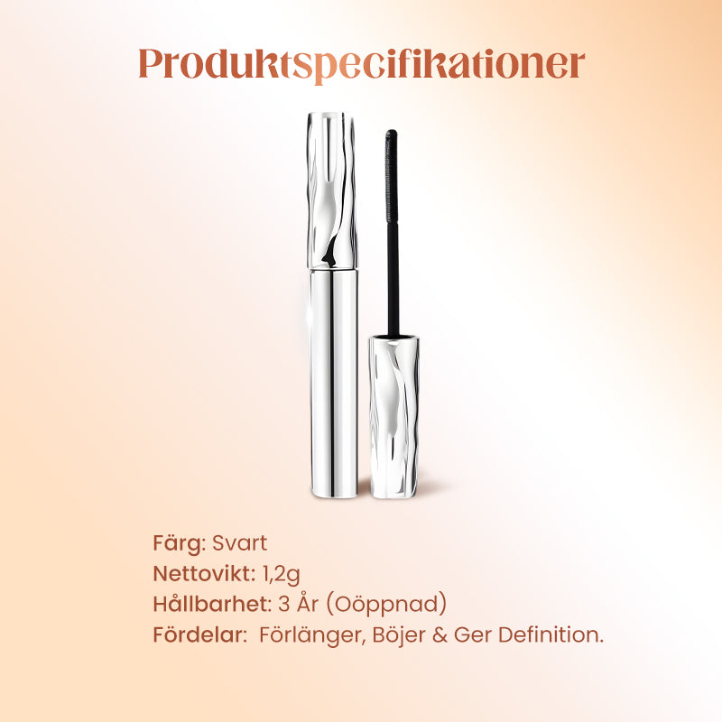 ✨Vattenfast mascara med fibrer – förlänger och böjer ögonfransarna direkt