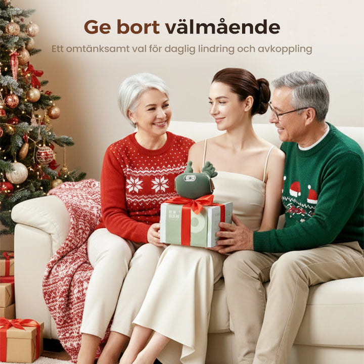🌲 Den bästa bärbara nackmassagern – 3 gånger mer avkoppling! 💆