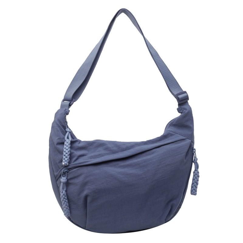 🎉Hot Sales - 50% OFF😍Designer Direct Sales👜Kvinnor Mode Plain Color Nylon Crossbody Hobo Bag
