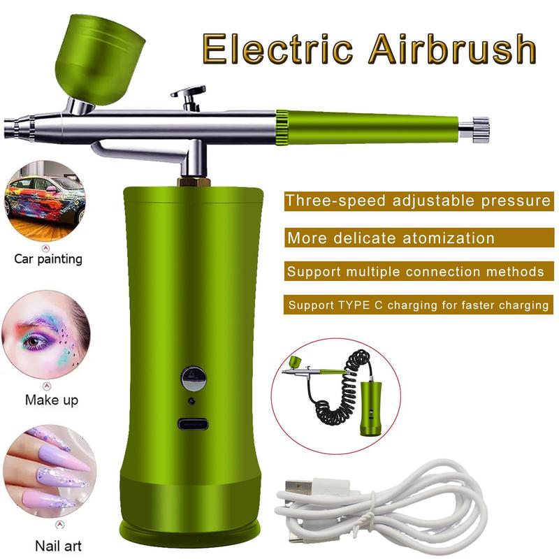🎨 Elektriskt airbrush-kit med kompressor – Din bärbara studio för enkel kreativitet! ✨