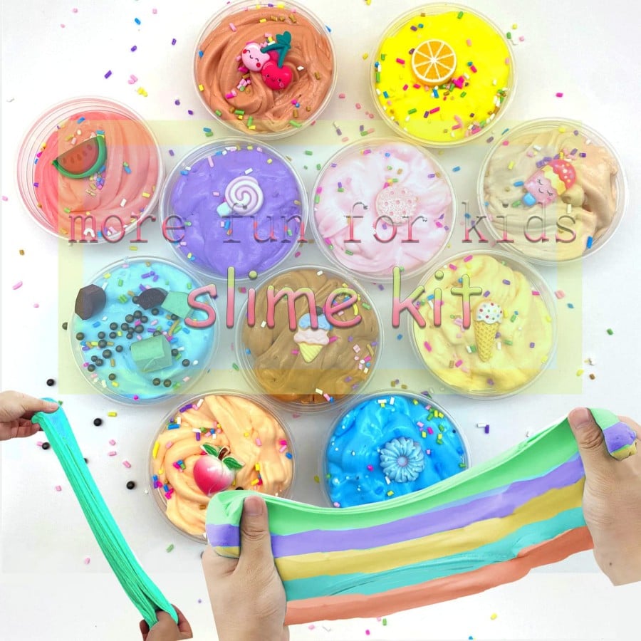 Super Clay Slime DIY mjuk och kladdig lera doftande slime sensorisk lera