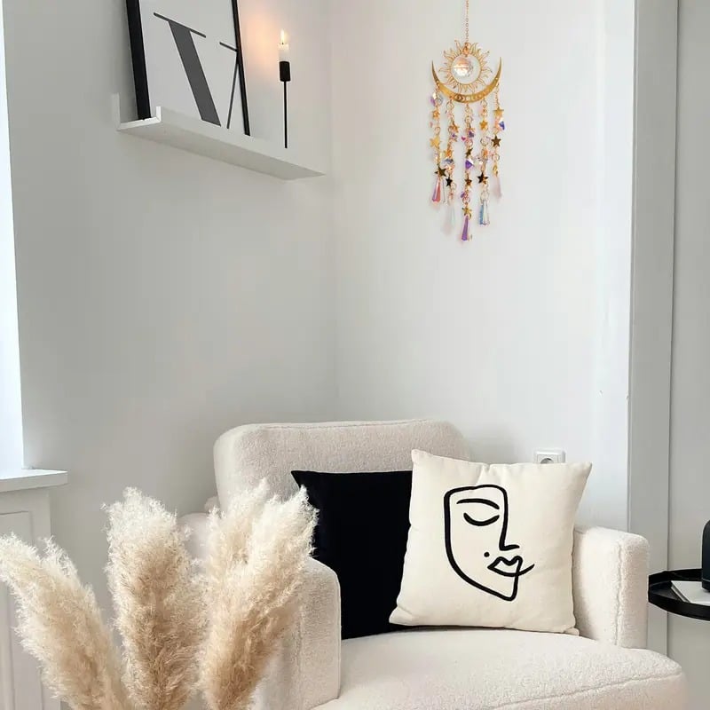⏰Last Day Hot Sale!!! ⌛✨ Kristall solfångare, lndoor utomhusdekoration för fönster sovrum innergård Garden