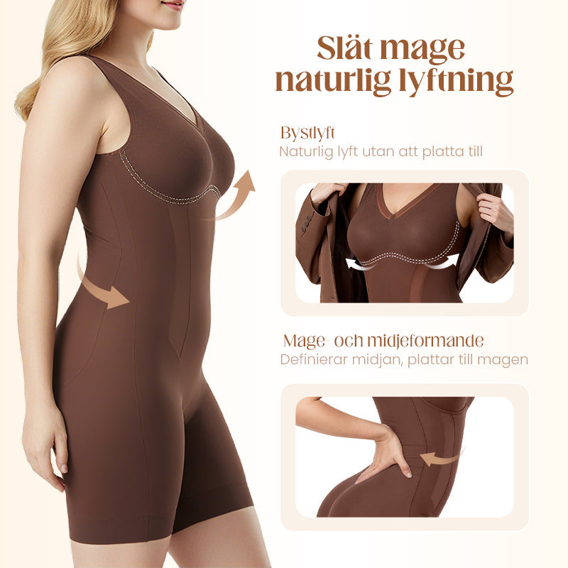 👙💫 TUMMY SHAPEWEAR BODYSUIT – Sömlöst och andningsbart tyg, omedelbar bantningseffekt, bekväm att bära hela dagen för en smickrande silhuett 🌸✨