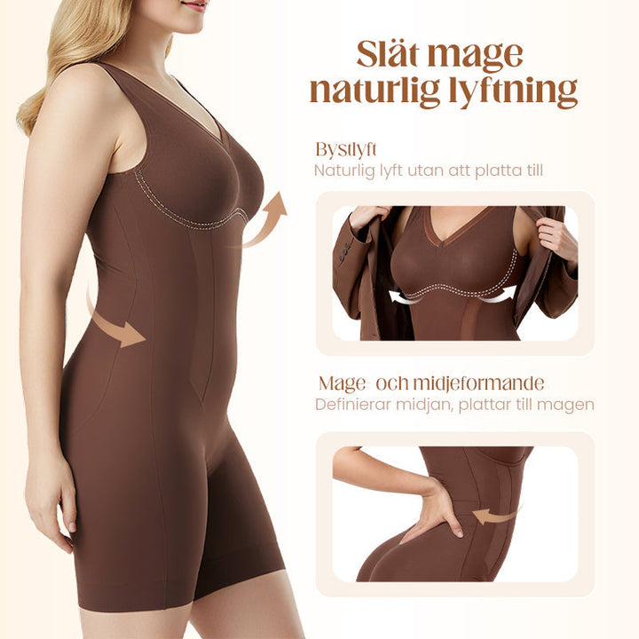 👙💫 TUMMY SHAPEWEAR BODYSUIT – Sömlöst och andningsbart tyg, omedelbar bantningseffekt, bekväm att bära hela dagen för en smickrande silhuett 🌸✨