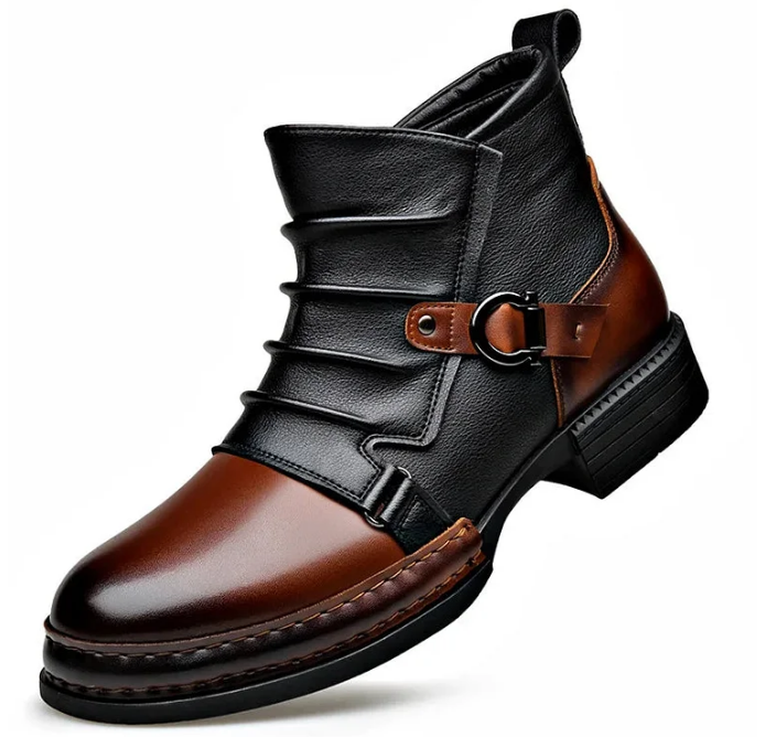👞 Herrstövlar i äkta läder – Slitstarka, snygga och bekväma hela dagen för vardag och arbete 🔧