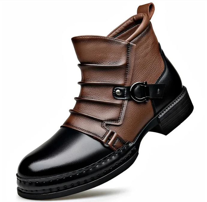 👞 Herrstövlar i äkta läder – Slitstarka, snygga och bekväma hela dagen för vardag och arbete 🔧