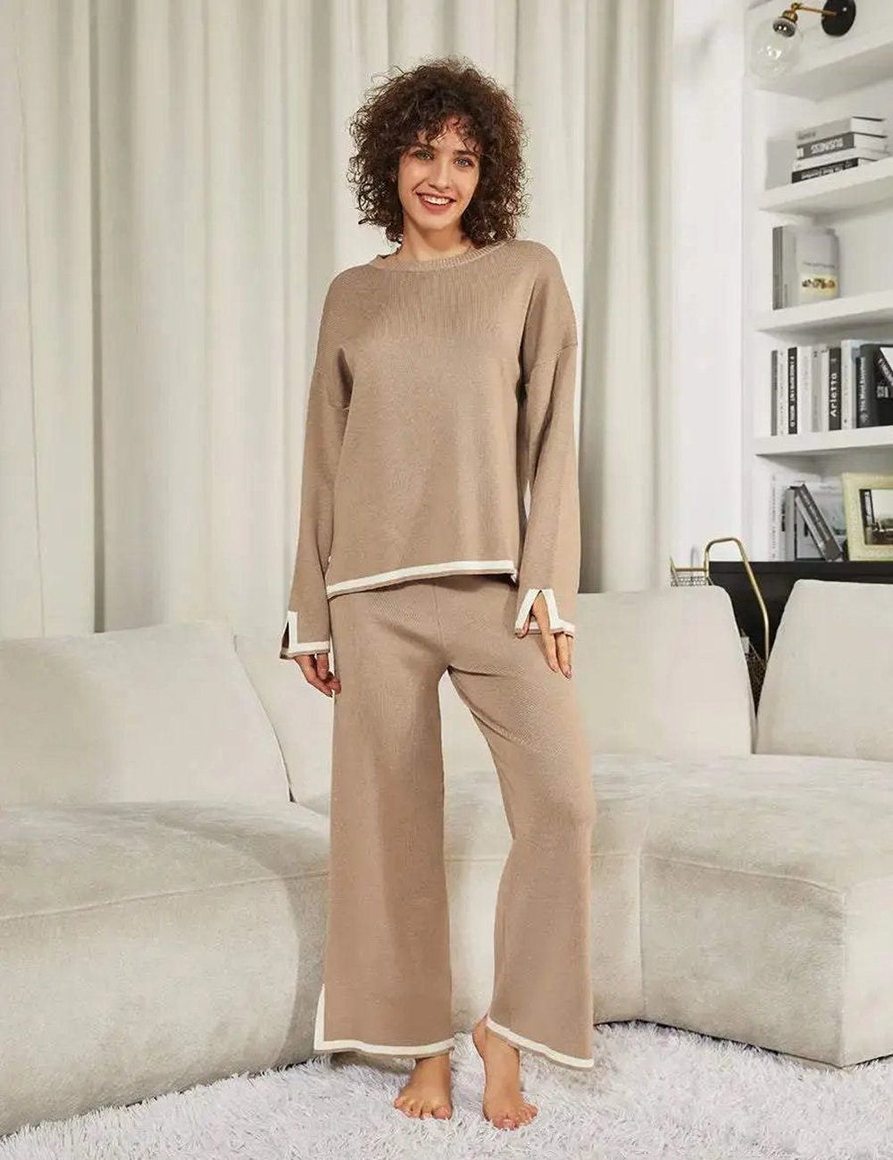 Klassiskt Elastic Knit Lounge Set✨
