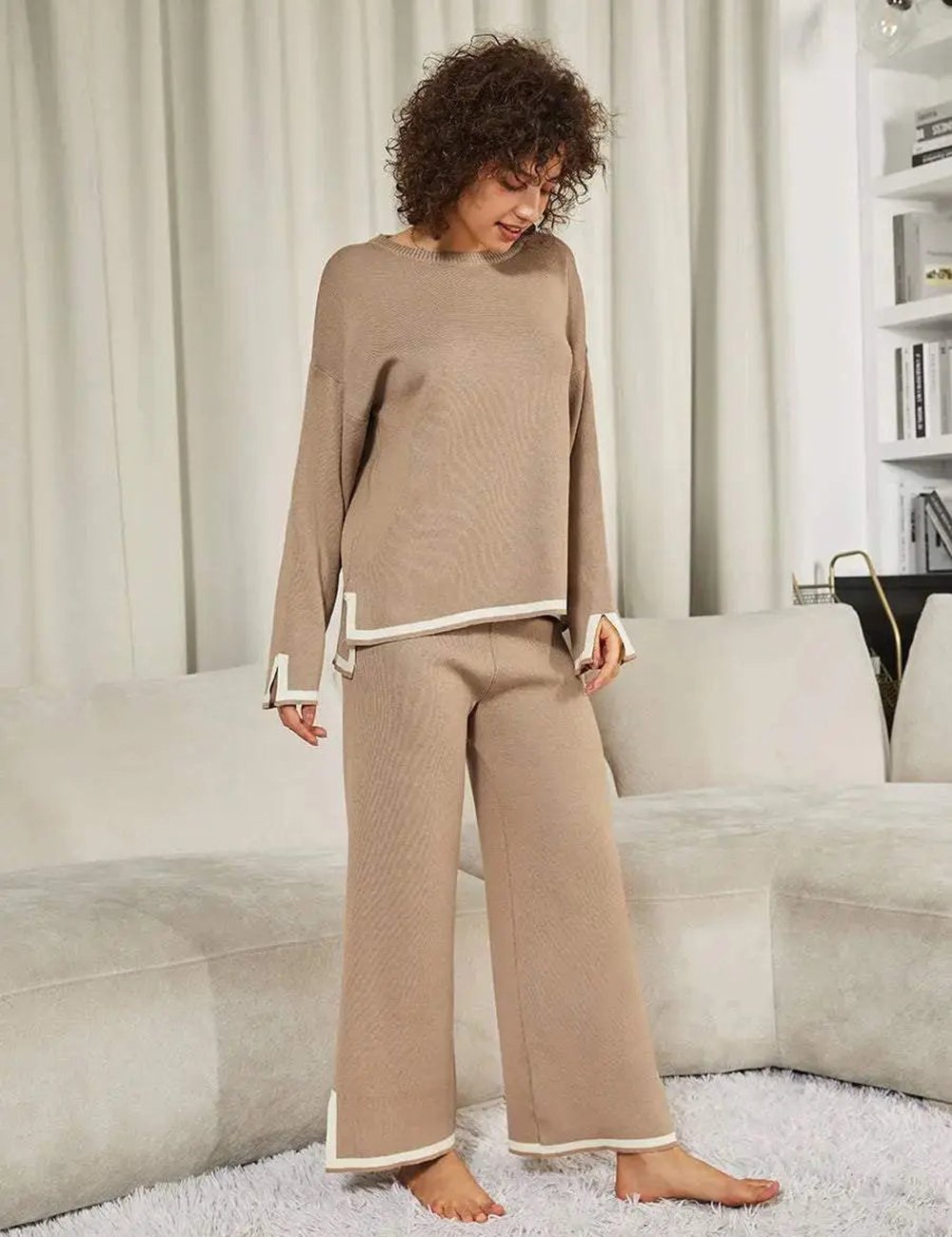 Klassiskt Elastic Knit Lounge Set✨