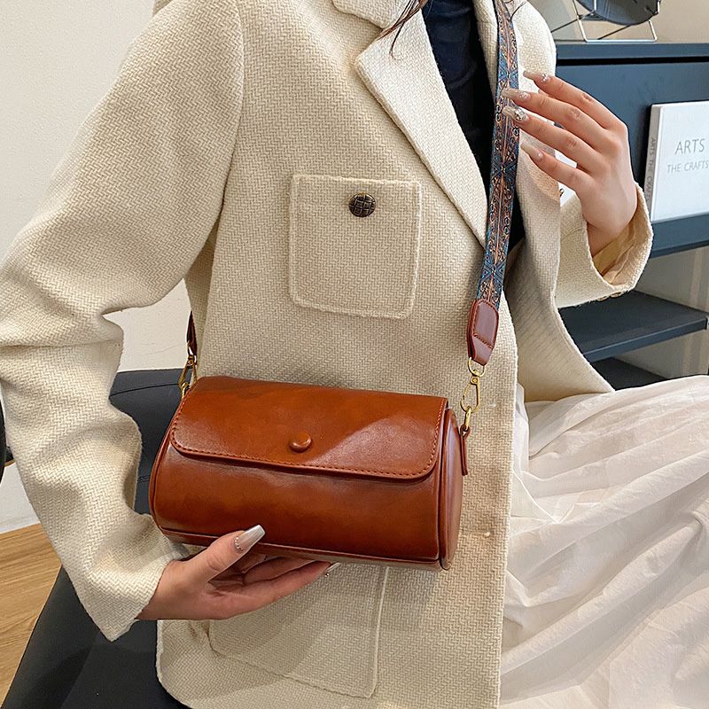 Liten vintage Crossbody-axelväska för Dam