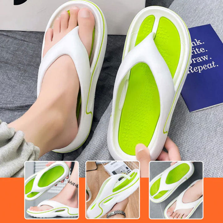 Bekväma Sommarsandaler Flip Flops Tjock Sula