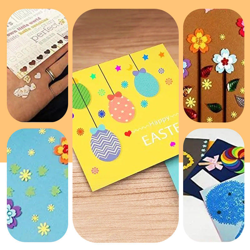 🎨 DIY-pappersstansset för barn – skapa roliga former (stjärnor/hjärtan/djur) för pyssel och scrapbooking 🧒✨