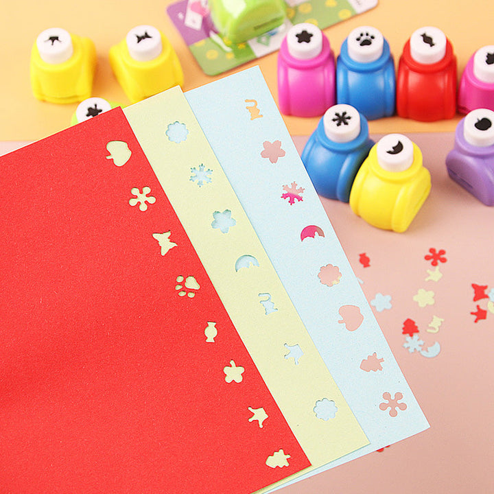 🎨 DIY-pappersstansset för barn – skapa roliga former (stjärnor/hjärtan/djur) för pyssel och scrapbooking 🧒✨
