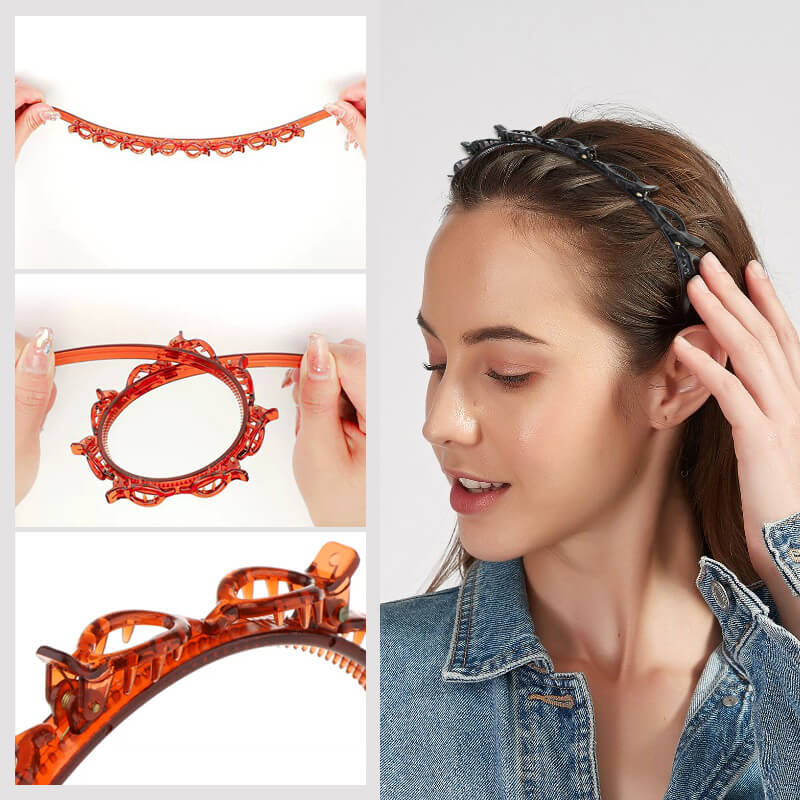 Köp 1 Få 1 gratis Flätad Hårband Clips