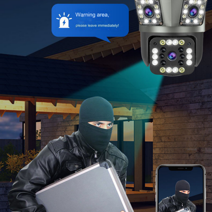 Vattentät trådlös WiFi HD säkerhetskamera för utomhusbruk