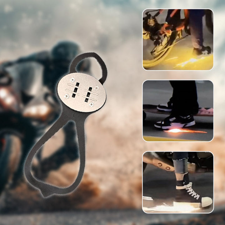 Gnistrande flinta Pad Skoöverdrag för skateboard och motorcykel