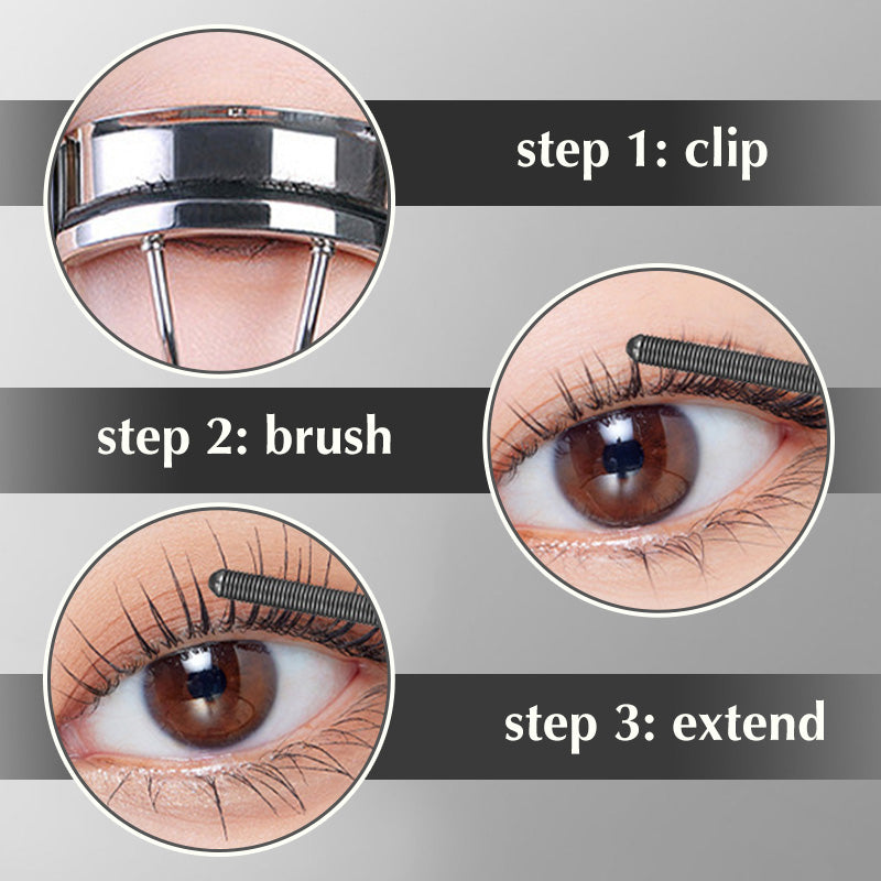 3D Krullning Metallstav Mascara - Vattentålig & Långvarig