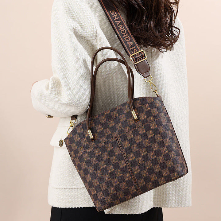🌹Gåva till kvinnor🎁Mångsidig tryckt Crossbody Tote Bag Set