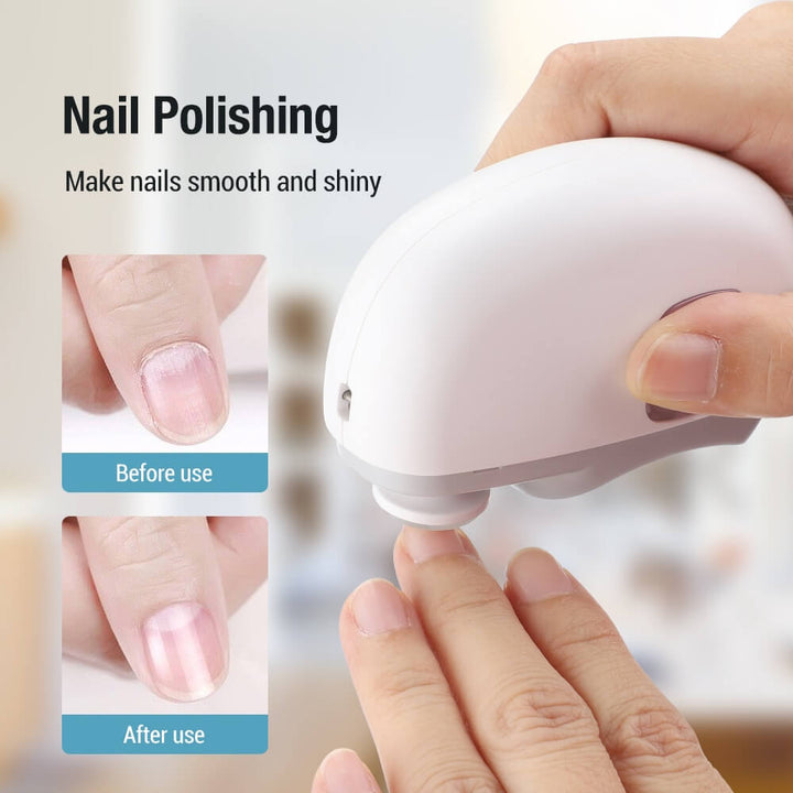 ✈️ 2-i-1 elektrisk polering och automatisk nagelklippare