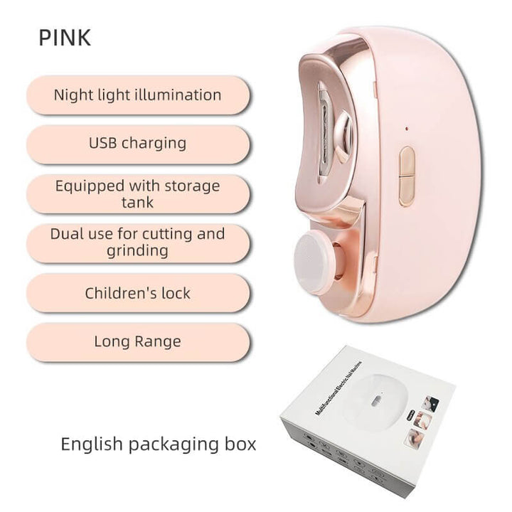 ✈️ 2-i-1 elektrisk polering och automatisk nagelklippare