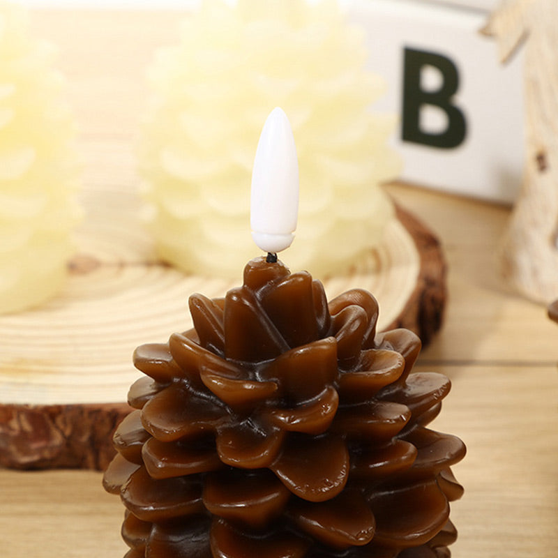 💥Rea 49% rabatt🌟Flamlös LED Pinecone ljuskälla🌲(kan användas för dekoration)🍂