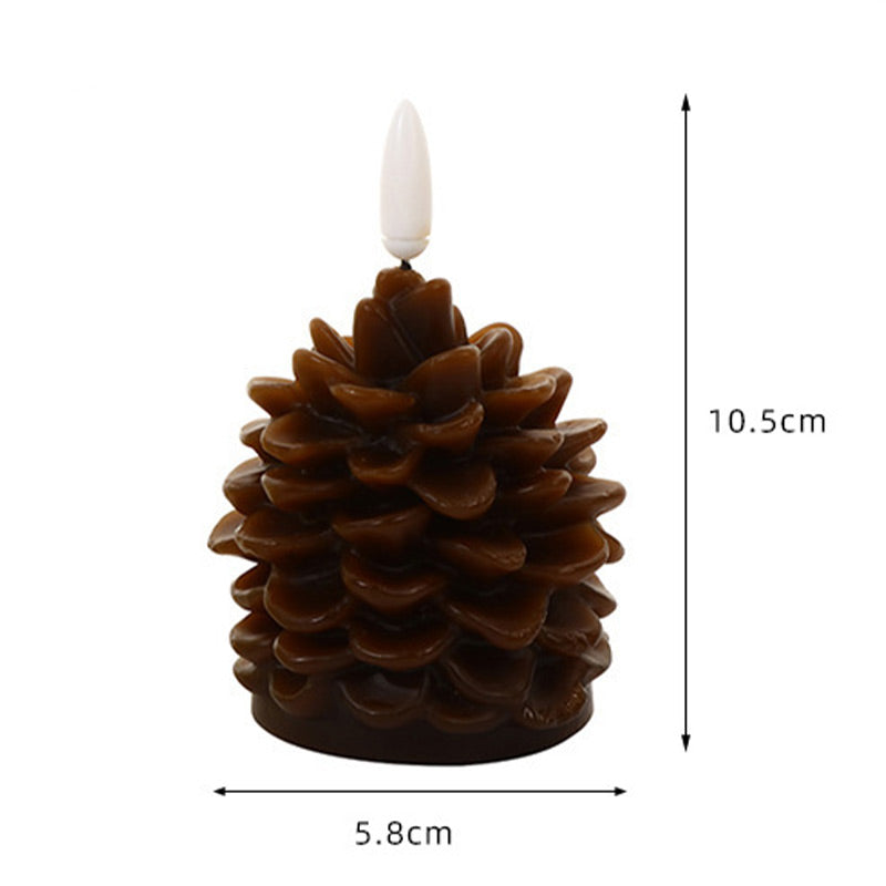 💥Rea 49% rabatt🌟Flamlös LED Pinecone ljuskälla🌲(kan användas för dekoration)🍂